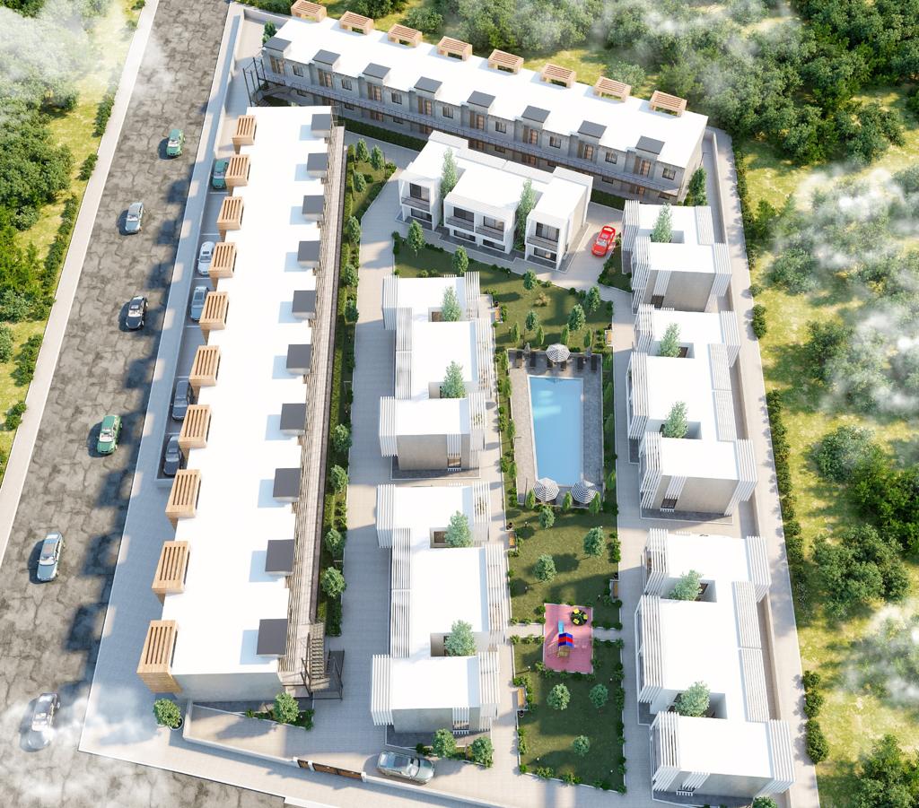 3D proje görselleştirme — site vaziyet planı